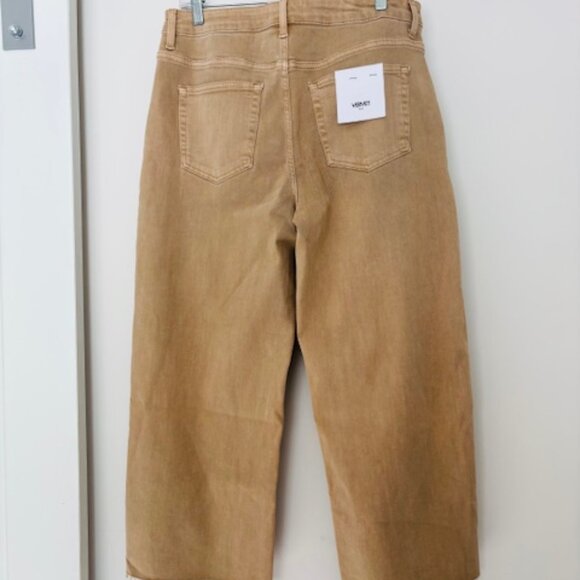 VERVET Blue High Rise Wide Leg Fryed Hem Jeans size 32 nwt - Picture 3 of 8